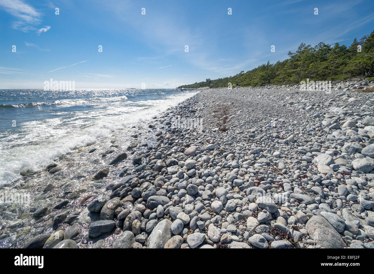 Plage de la pierre Banque D'Images