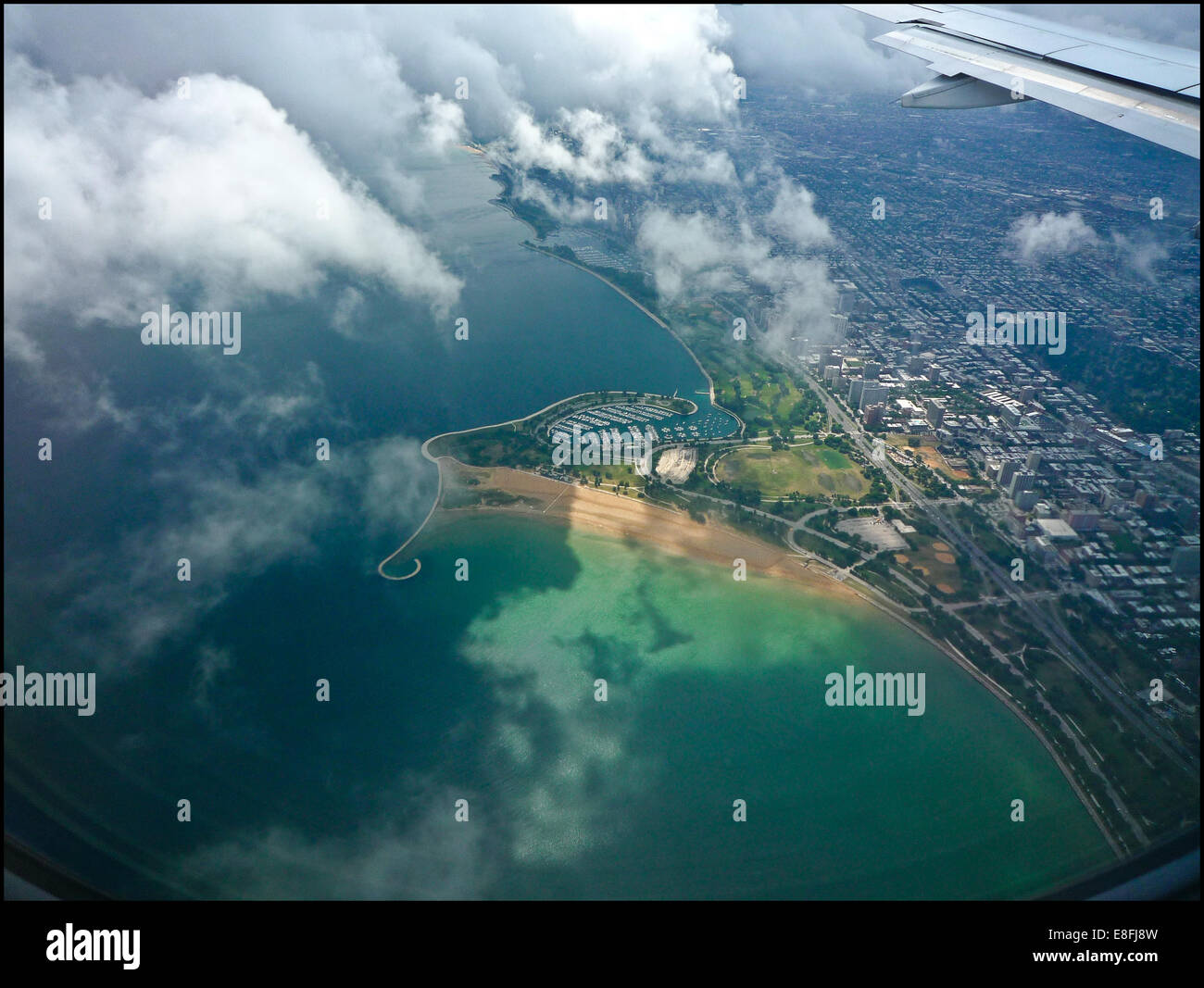 États-unis, Illinois, Chicago, vue aérienne de la ville Banque D'Images
