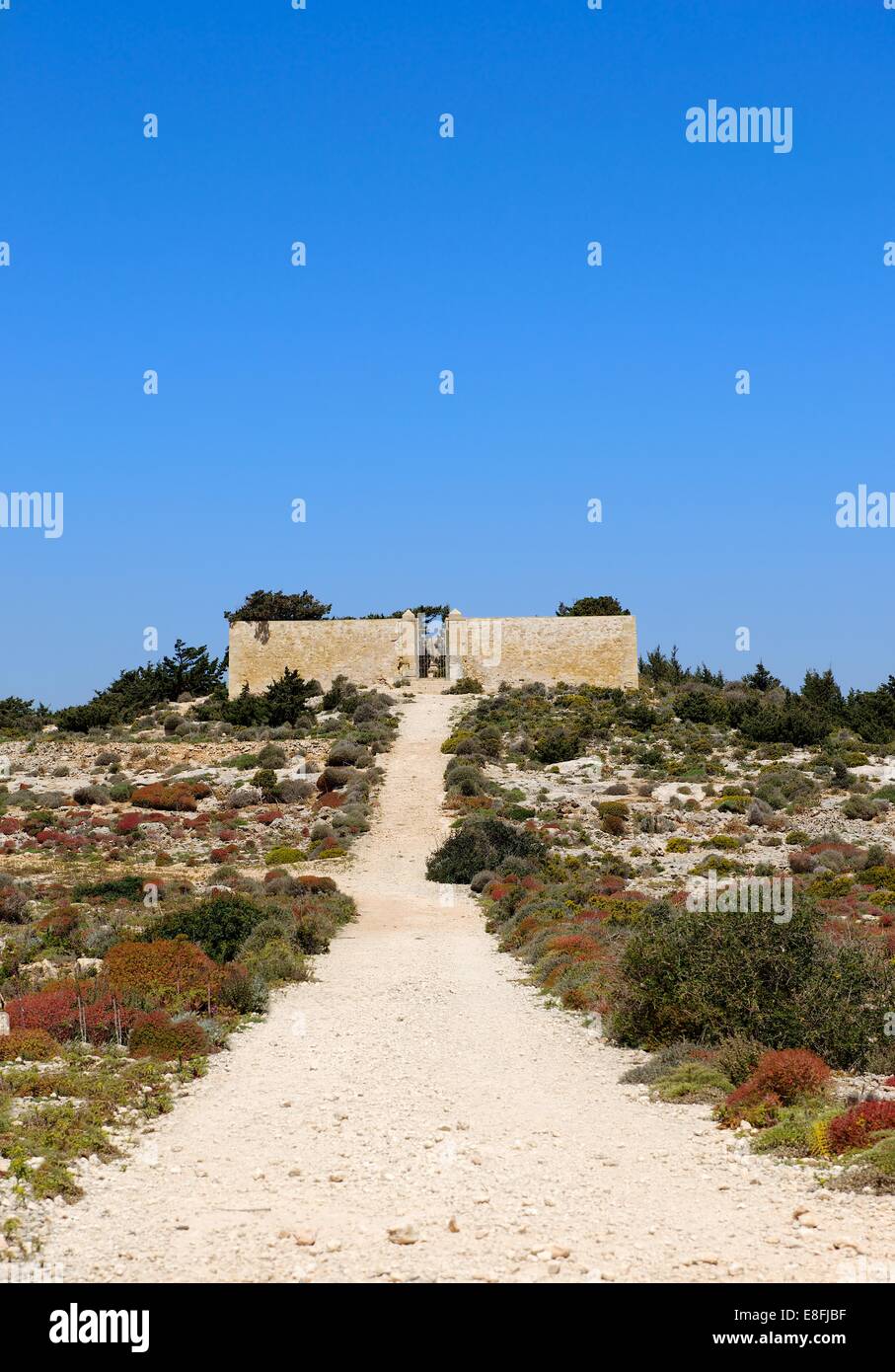 Malte, Gozo, Comino, façon de vieux cimetière Banque D'Images