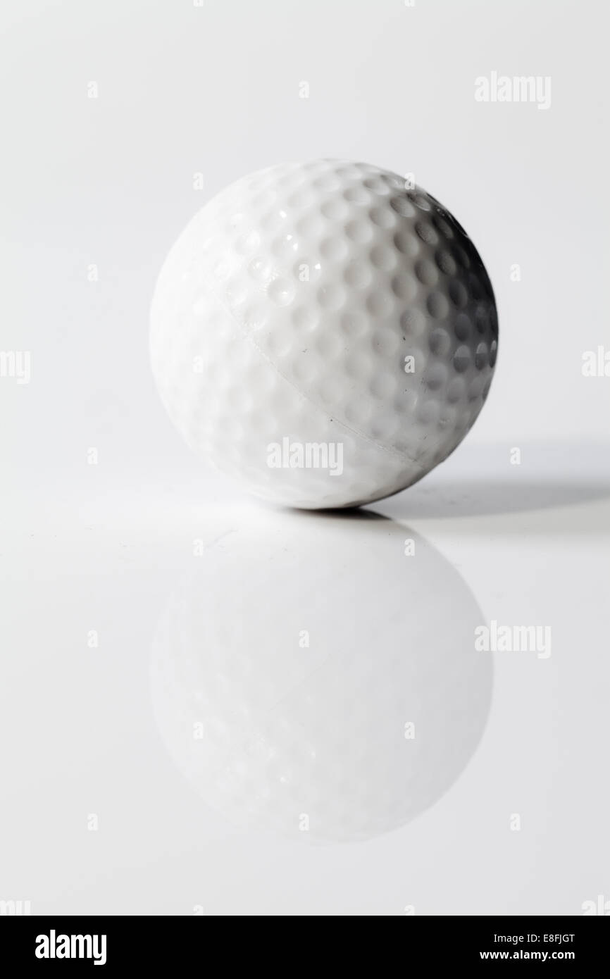 Close-up d'une balle de golf Banque D'Images