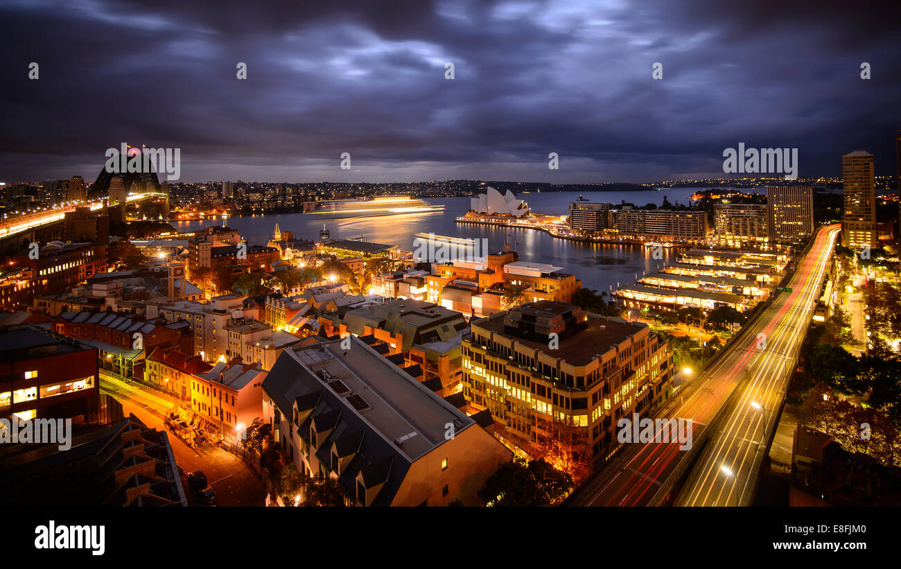 L'Australie, Sydney, à l'étalement urbain vers le bas Banque D'Images