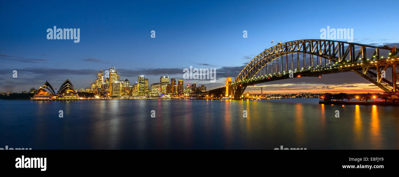L'Australie, New South Wales, Sydney pendant le coucher du soleil Banque D'Images