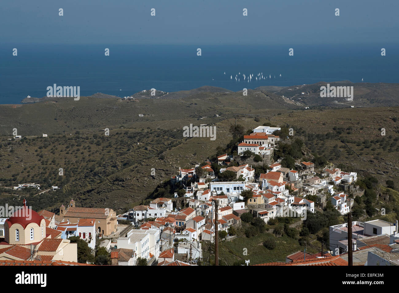 Ioulida, Kea,Grèce Grèce Île Tzia Banque D'Images