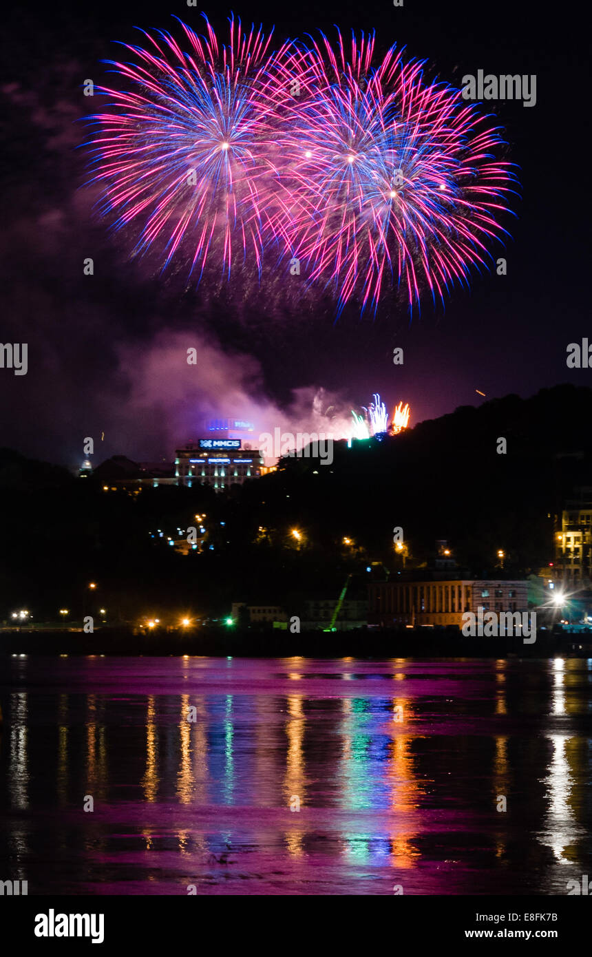 L'Ukraine, Kiev, la célébration du Jour de l'indépendance Banque D'Images