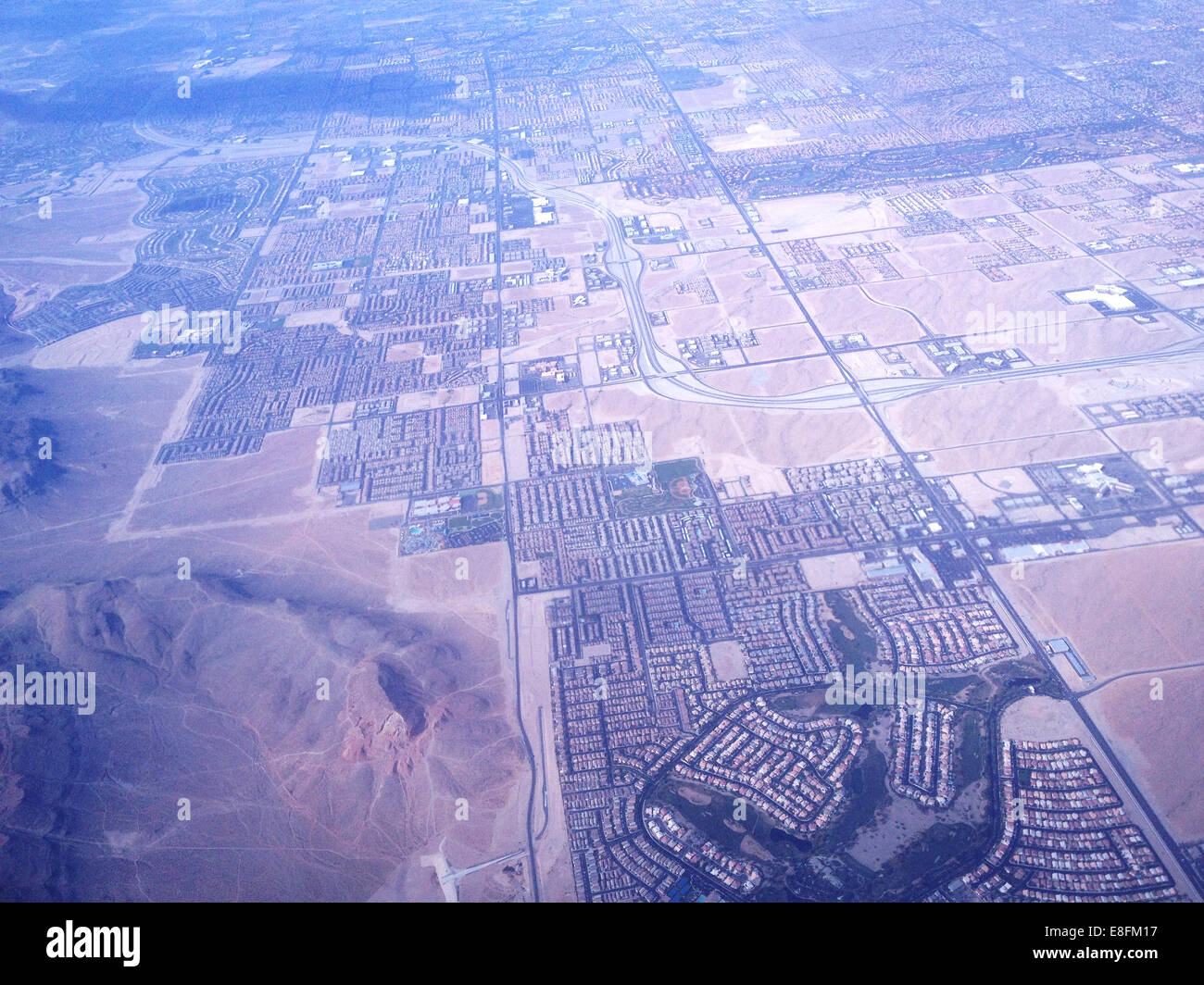 Vue aérienne de Las Vegas, Nevada, USA Banque D'Images