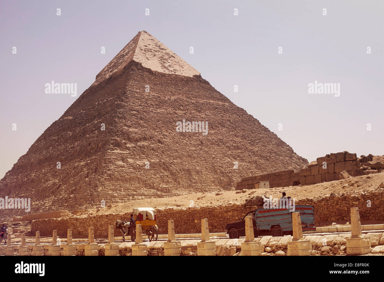 Pyramide de Khafra, Giza, Égypte Banque D'Images
