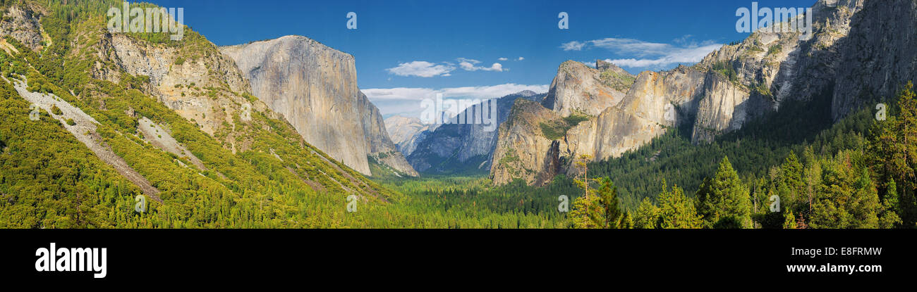 États-unis, Californie, vue de Tunnel demi dôme de Yosémite Banque D'Images