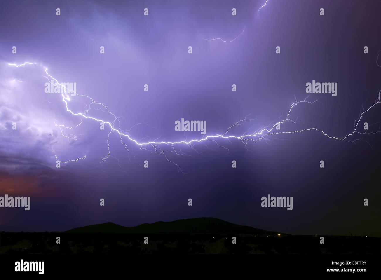Tempête de mousson, Arlington, Arizona, États-Unis Banque D'Images