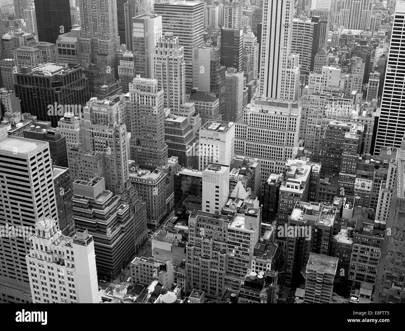 Paysage urbain aérien, Midtown, Manhattan, New York, New York, États-Unis Banque D'Images