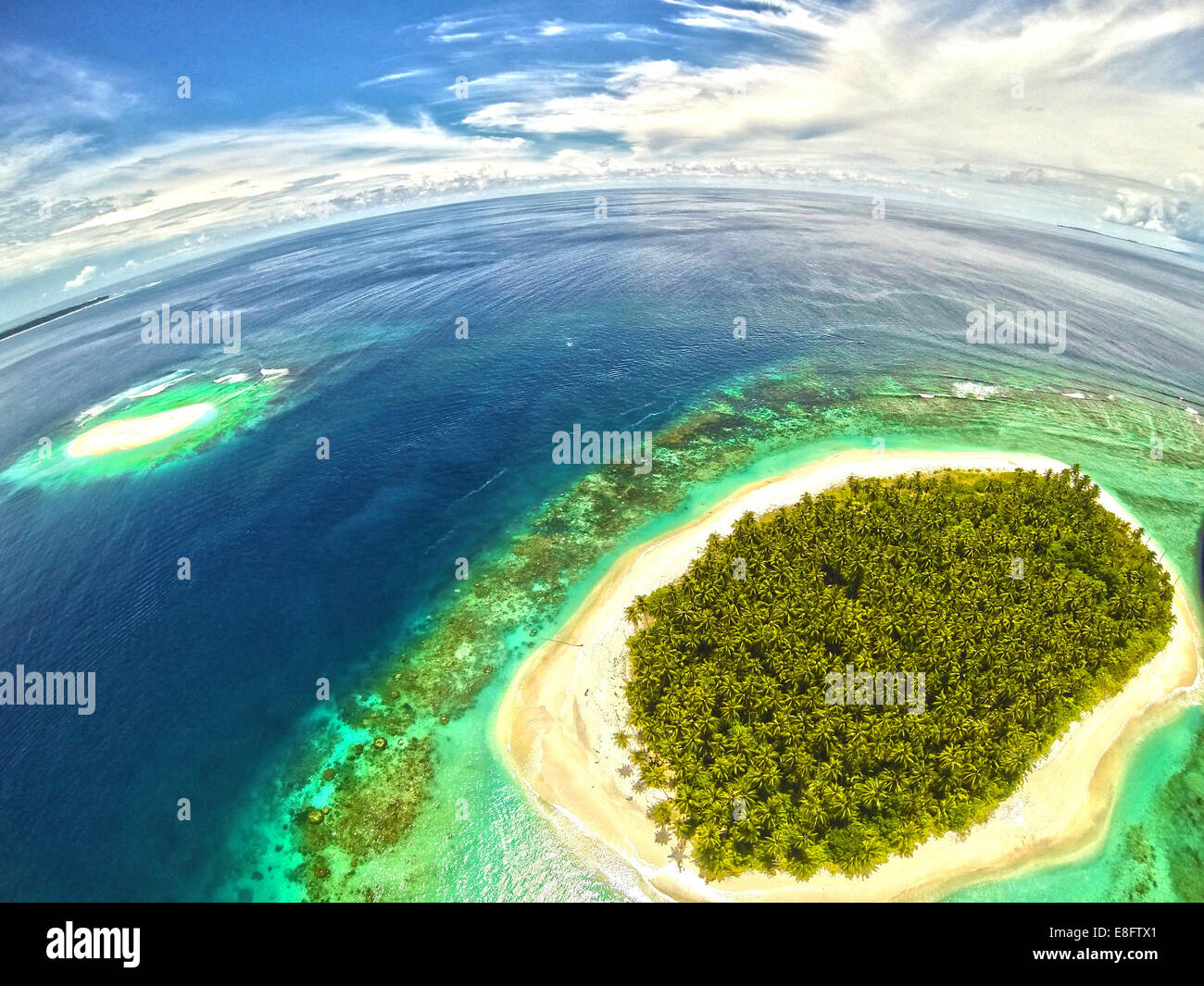 L'Indonésie, vue sur les îles Mentawai Banque D'Images