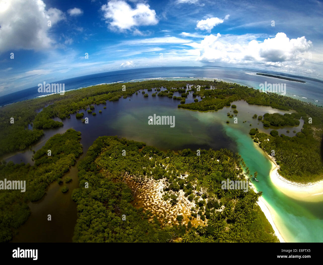 L'Indonésie, vue sur les îles Mentawai Banque D'Images