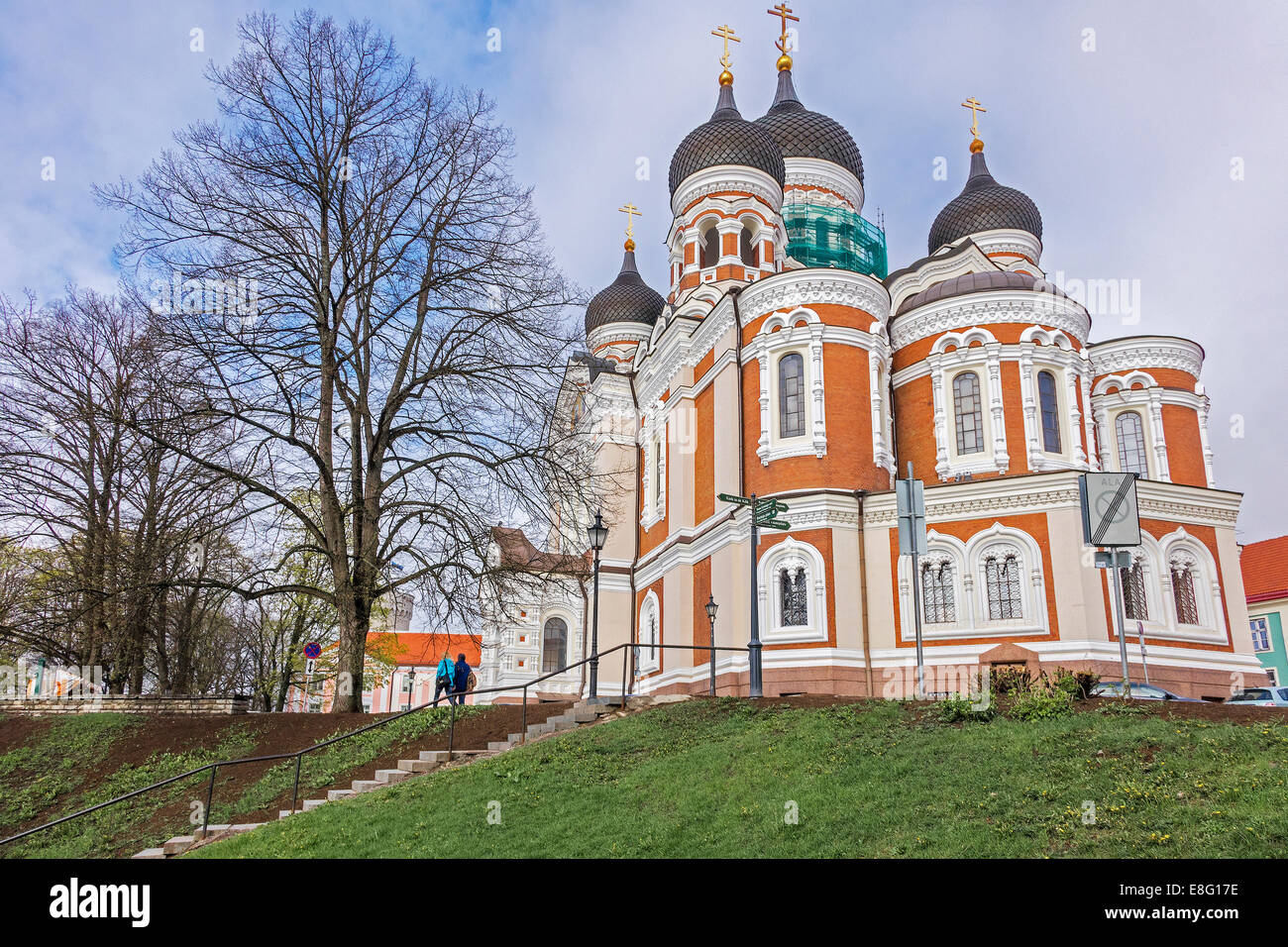 La cathédrale Alexandre Nevsky Tallinn Estonie Banque D'Images