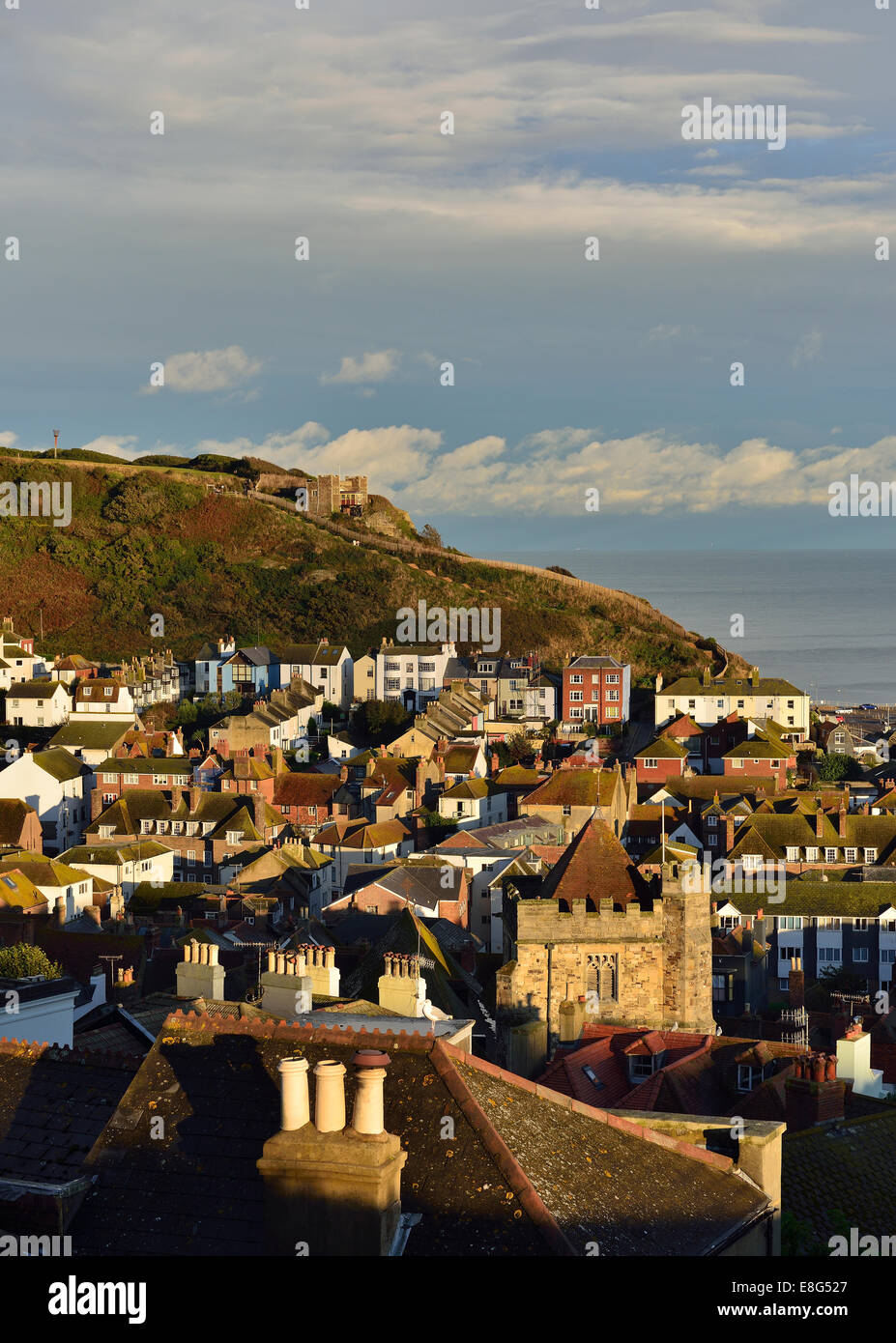 La vieille ville de Hastings. East Sussex Banque D'Images