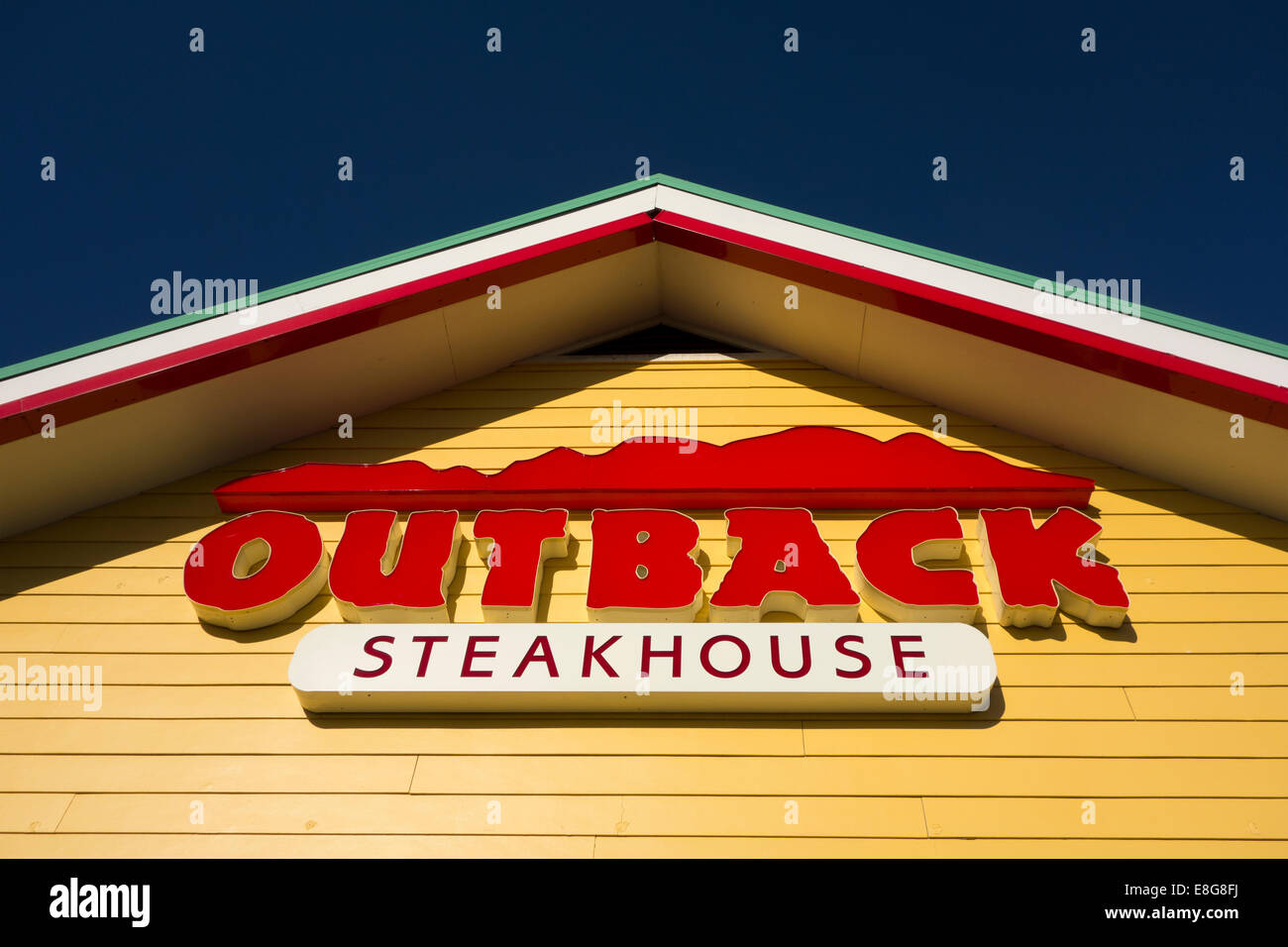 Outback Steakhouse sign Banque D'Images