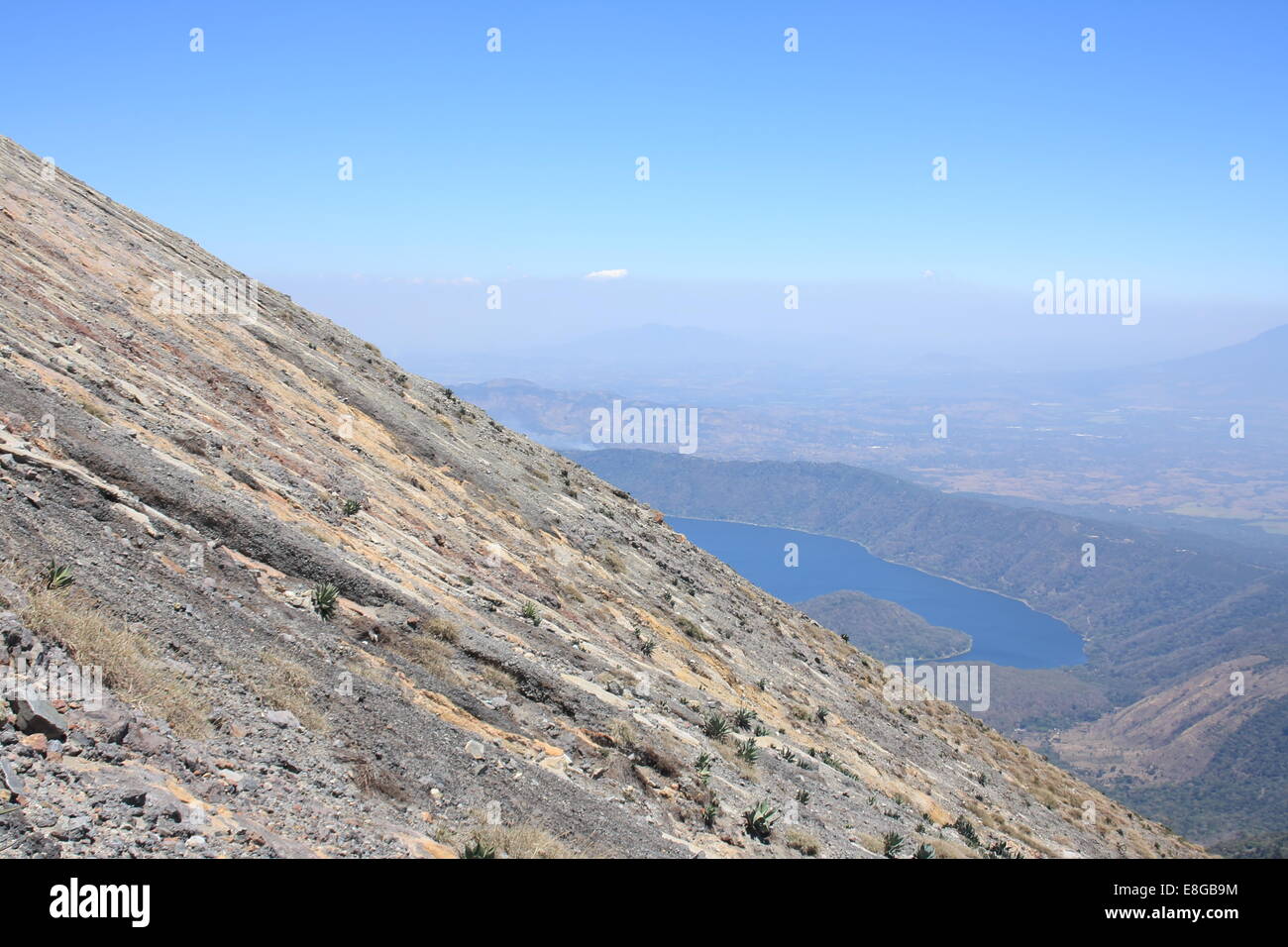 Santa Ana volcan et lac Coatepeque, El Salvador Banque D'Images