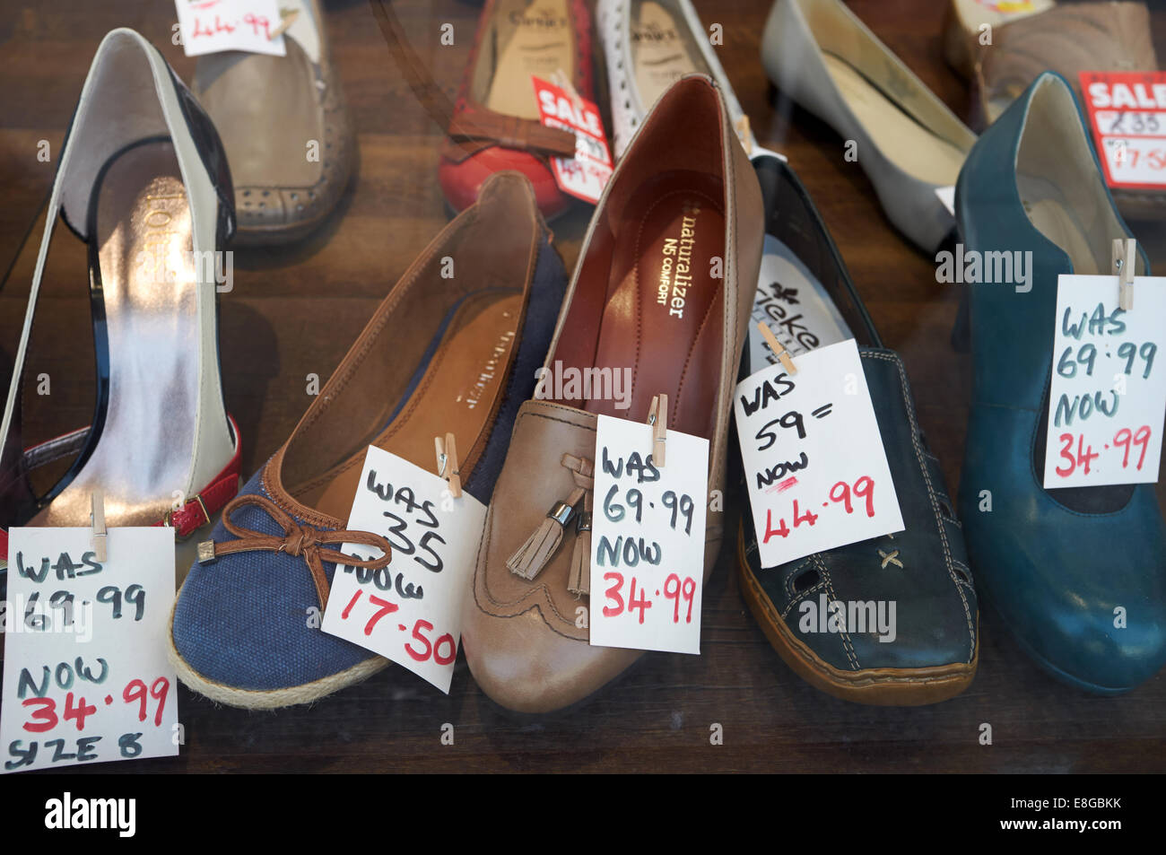 Chaussures dames vente Banque D'Images