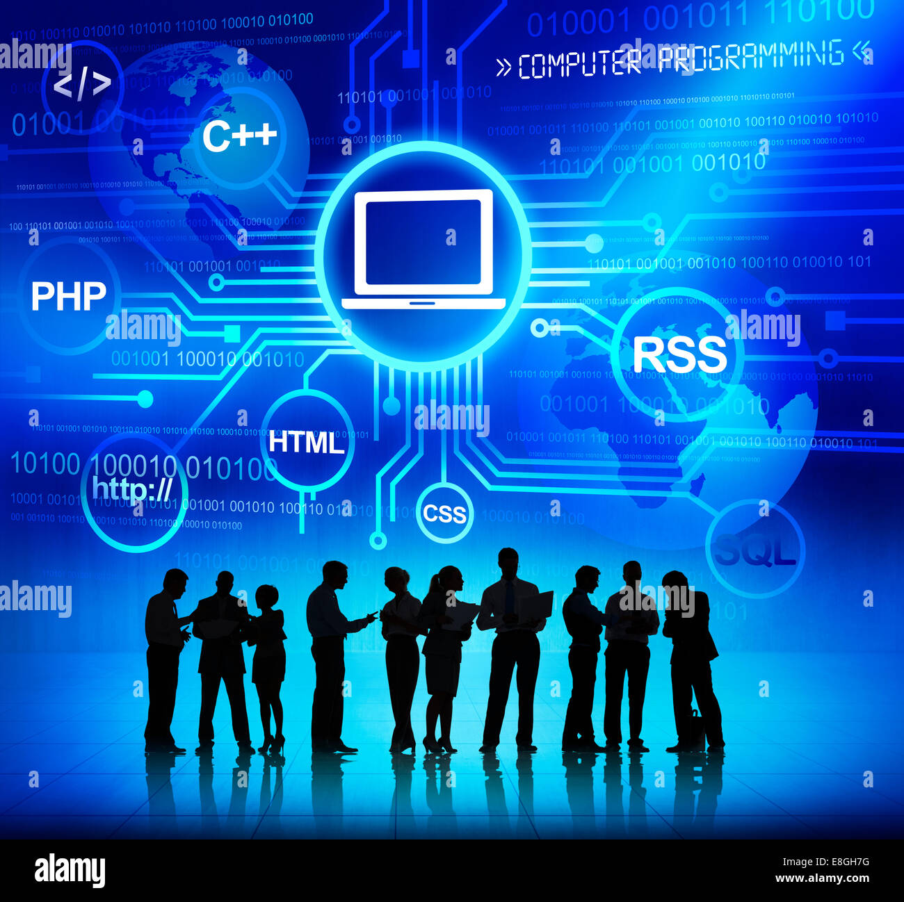 Les gens d'affaires et concepts de programmation informatique Photo ...