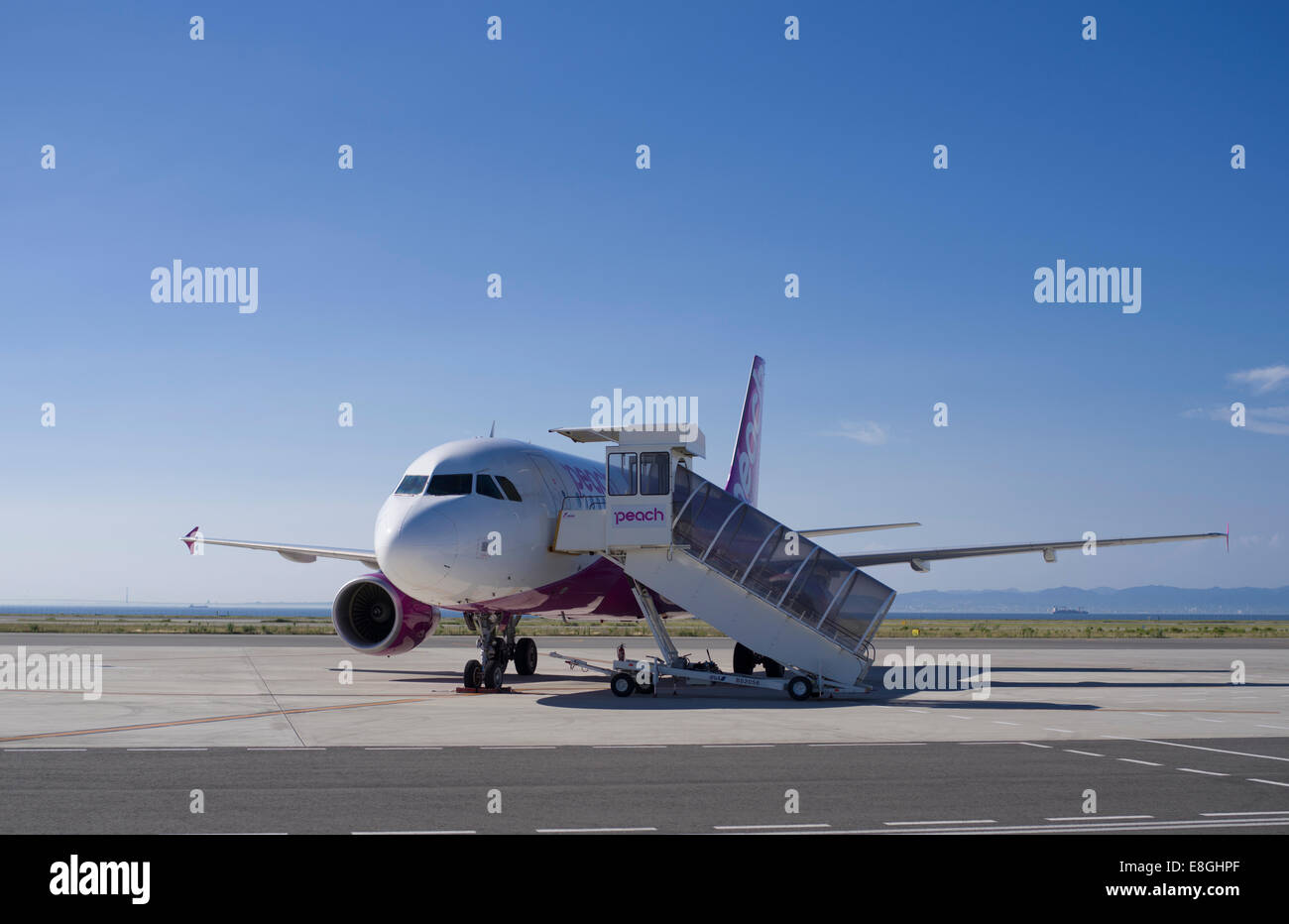 Peach Aviation, compagnie aérienne low cost carrier japonais basé à Osaka, Japon Banque D'Images