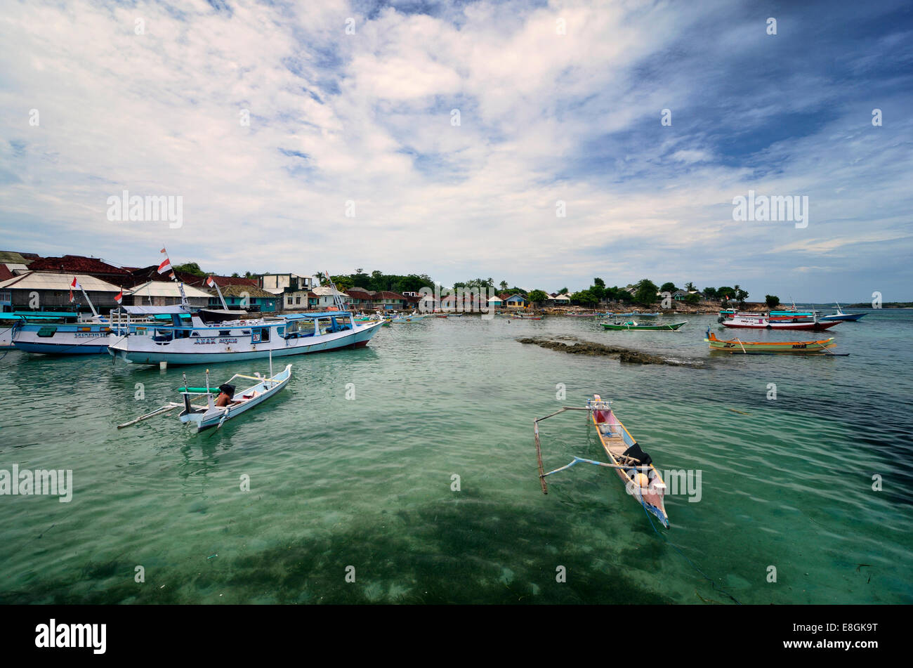 L'Indonésie, Nusa Tenggara Ouest, village de pêcheurs, Maringkik Banque D'Images