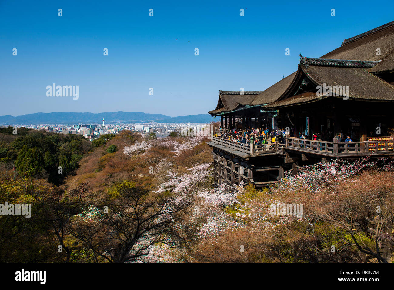 Le Temple Kiyomizu-dera, UNESCO World Heritage Site, Kyoto, Japon Banque D'Images