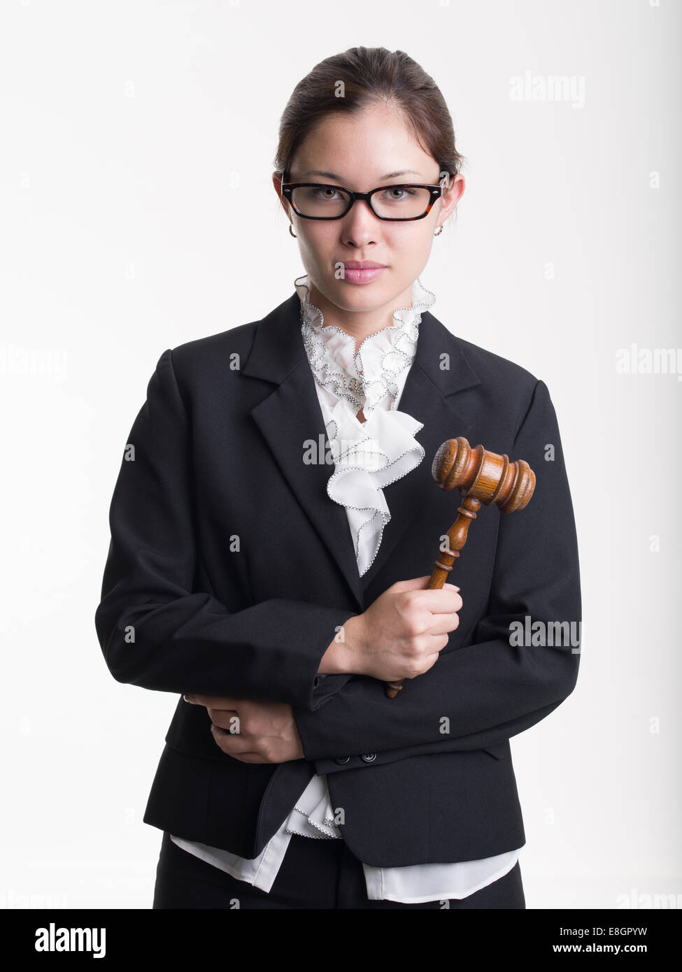 Jeune femme avocate / étudiante en droit Banque D'Images