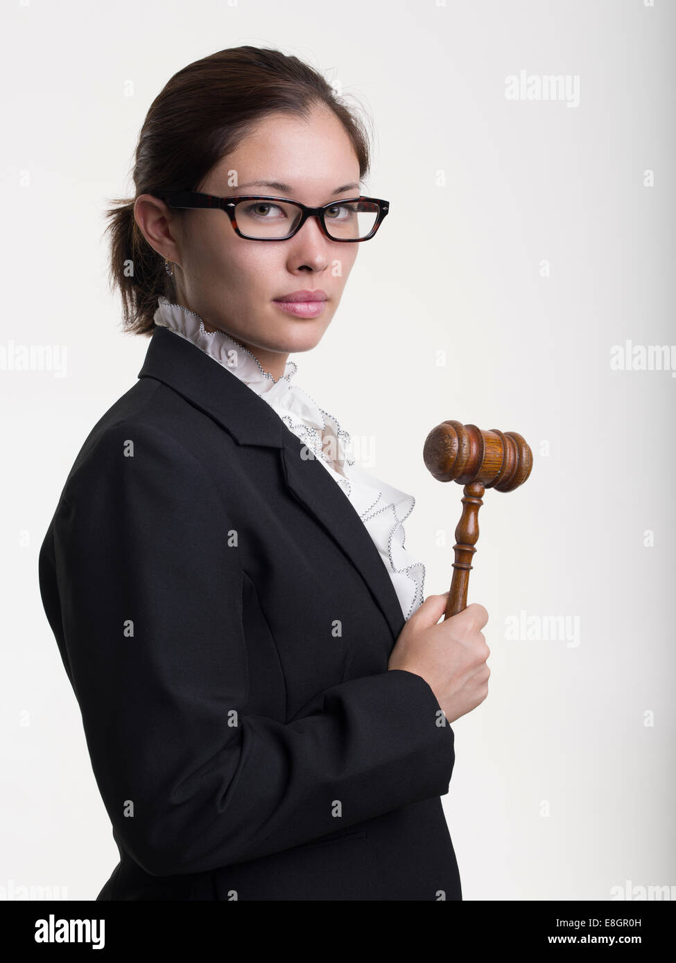 Jeune femme avocate / étudiante en droit Banque D'Images