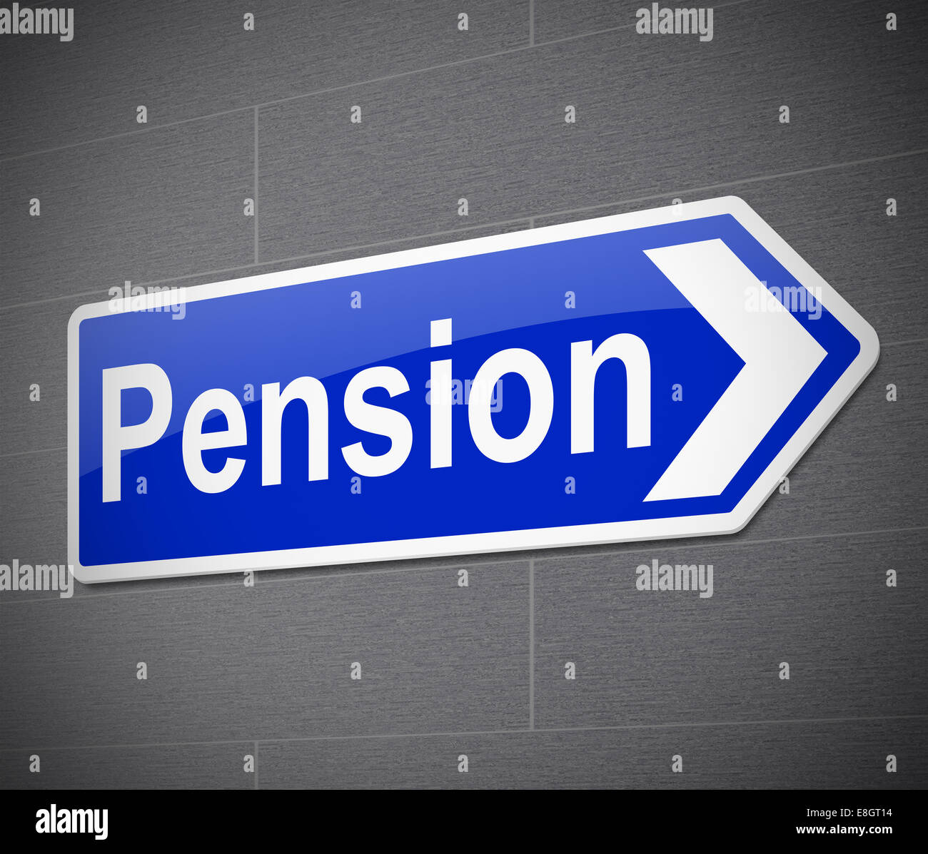Concept de pension. Banque D'Images