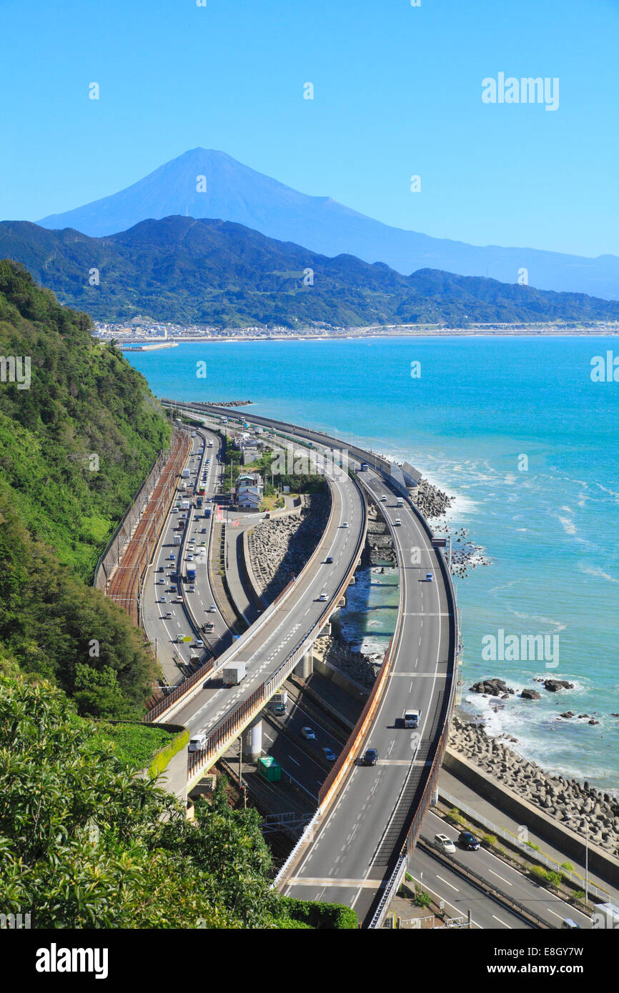 Vue du Mont Fuji, Shizuoka Prefecture, Japan Banque D'Images
