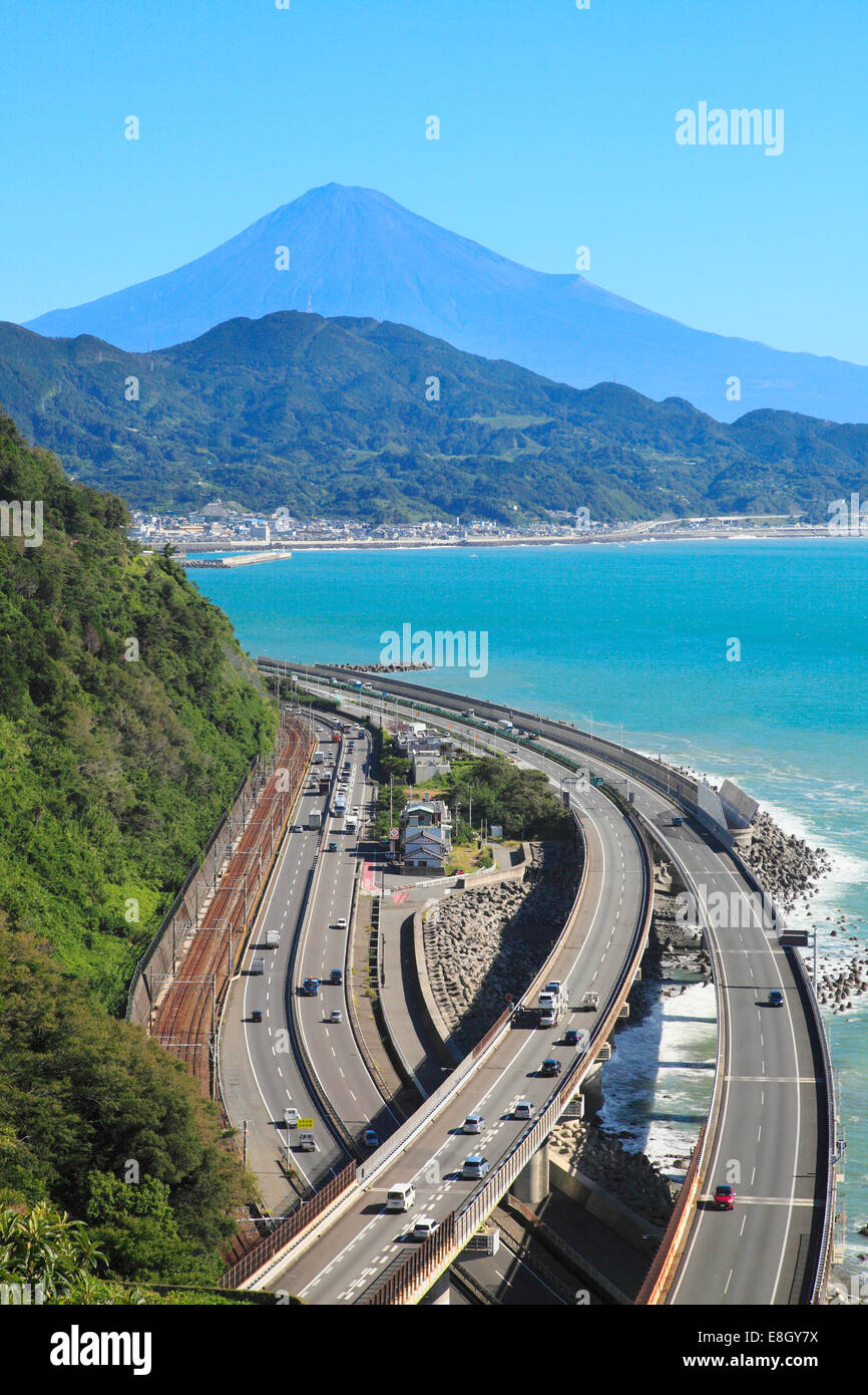 Vue du Mont Fuji, Shizuoka Prefecture, Japan Banque D'Images