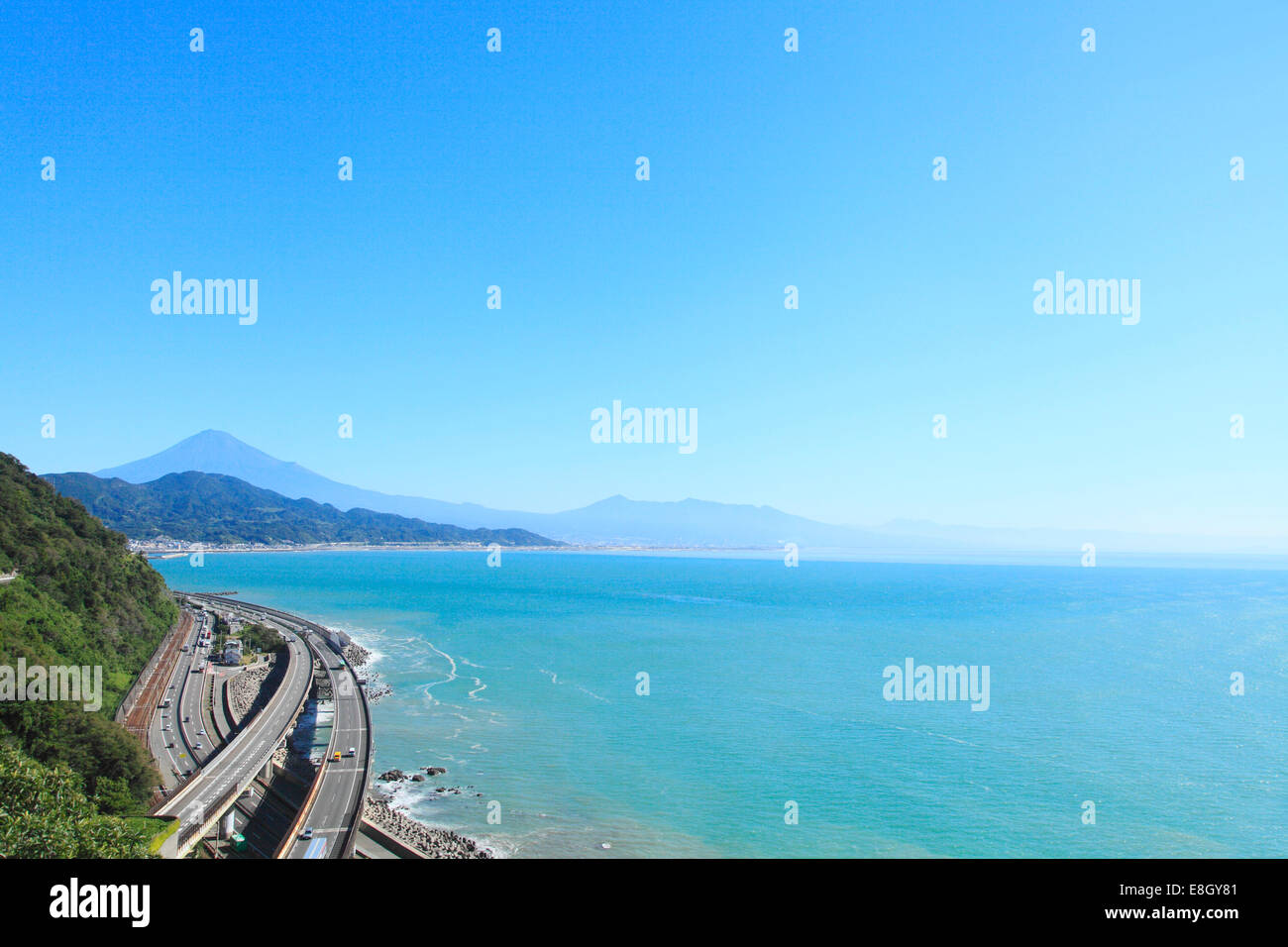 Vue du Mont Fuji, Shizuoka Prefecture, Japan Banque D'Images