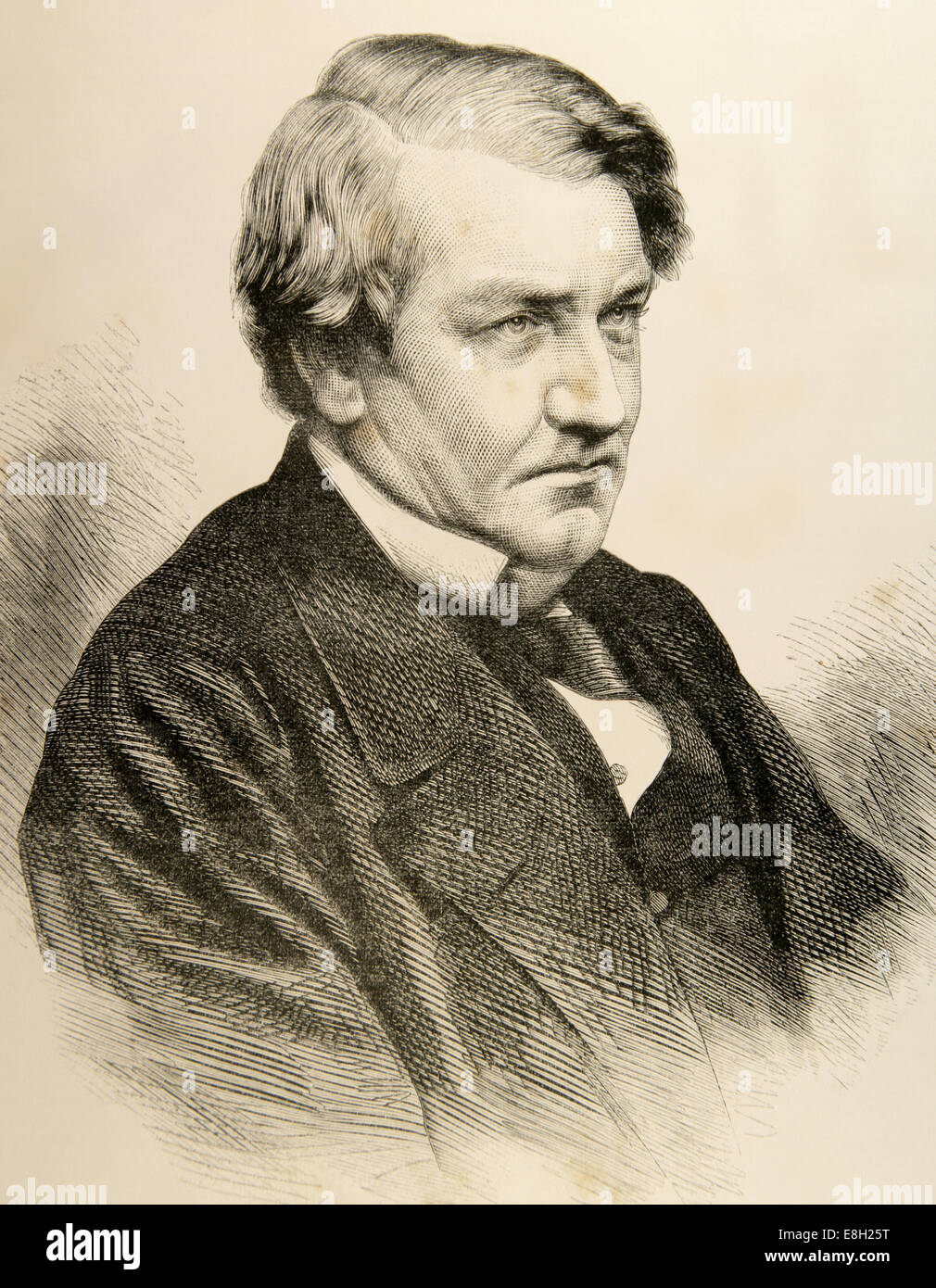 Richard Southwell Bourke, 6e comte de Mayo, (1822 -1872), le titre de Lord Naas entre 1842 et 1867. Homme d'État britannique. Portrait. Banque D'Images