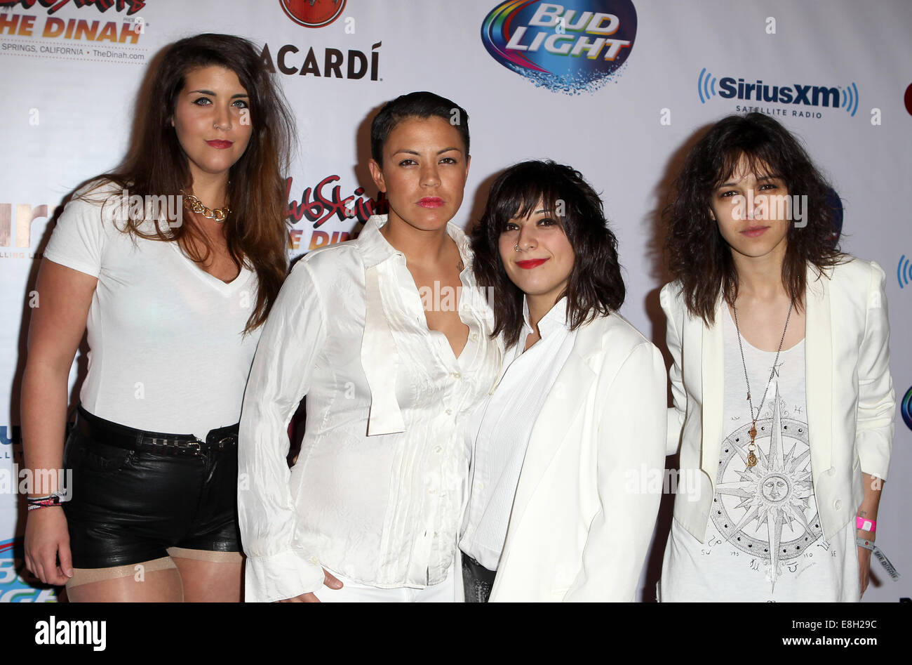 Le week-end, Dinah Shore 2014 jupes Club 'White Party' comprend : HUNTER VALENTINE Où : Palm Spings, California, United States Quand : 04 Avr 2014 Banque D'Images