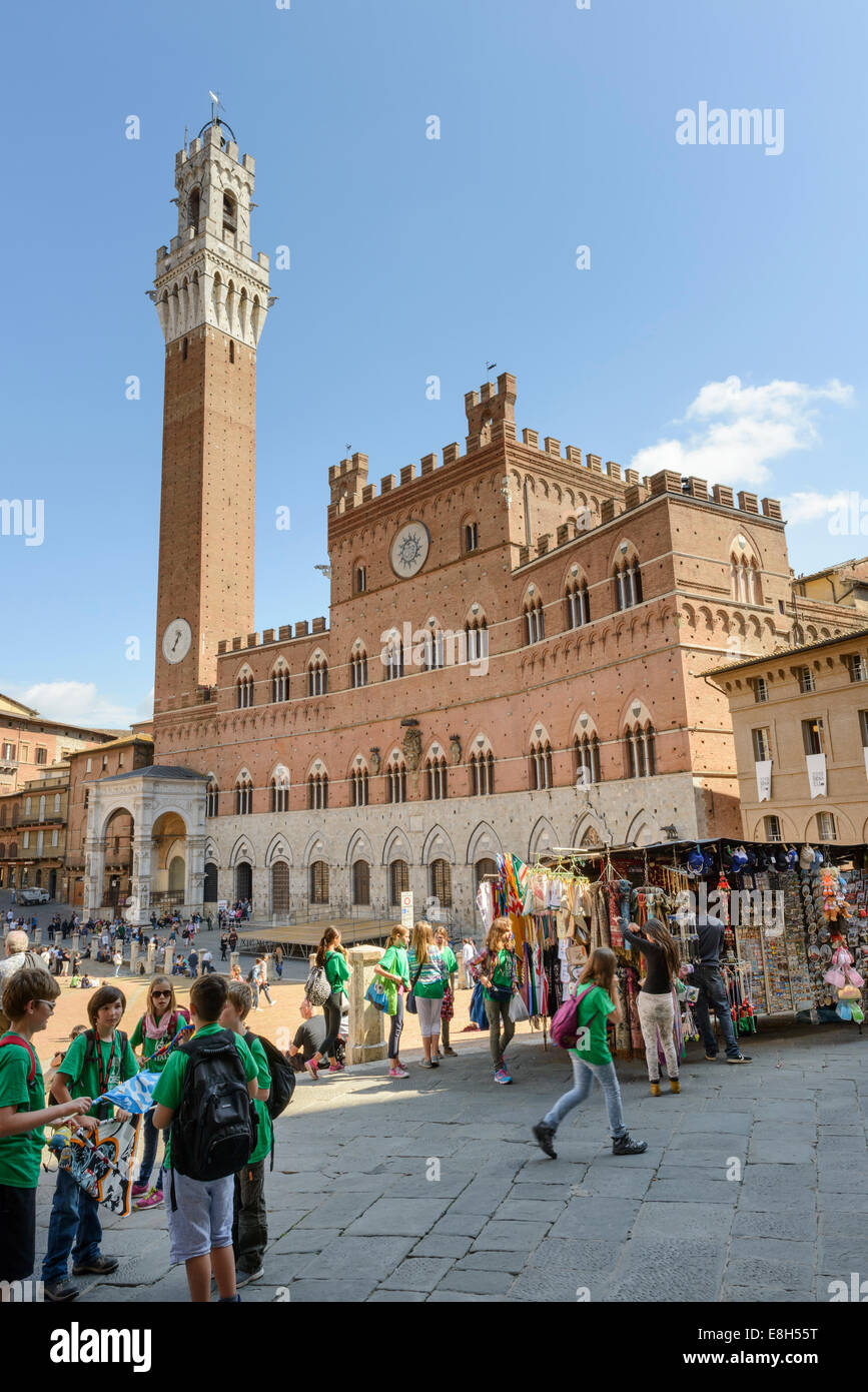 Piazza del Campo de Sienne Banque D'Images