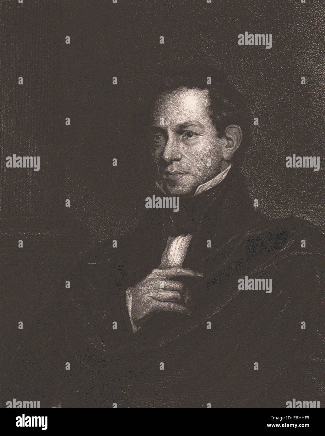 Portrait d'Edward Everett - Gravure - XIX ème siècle Banque D'Images