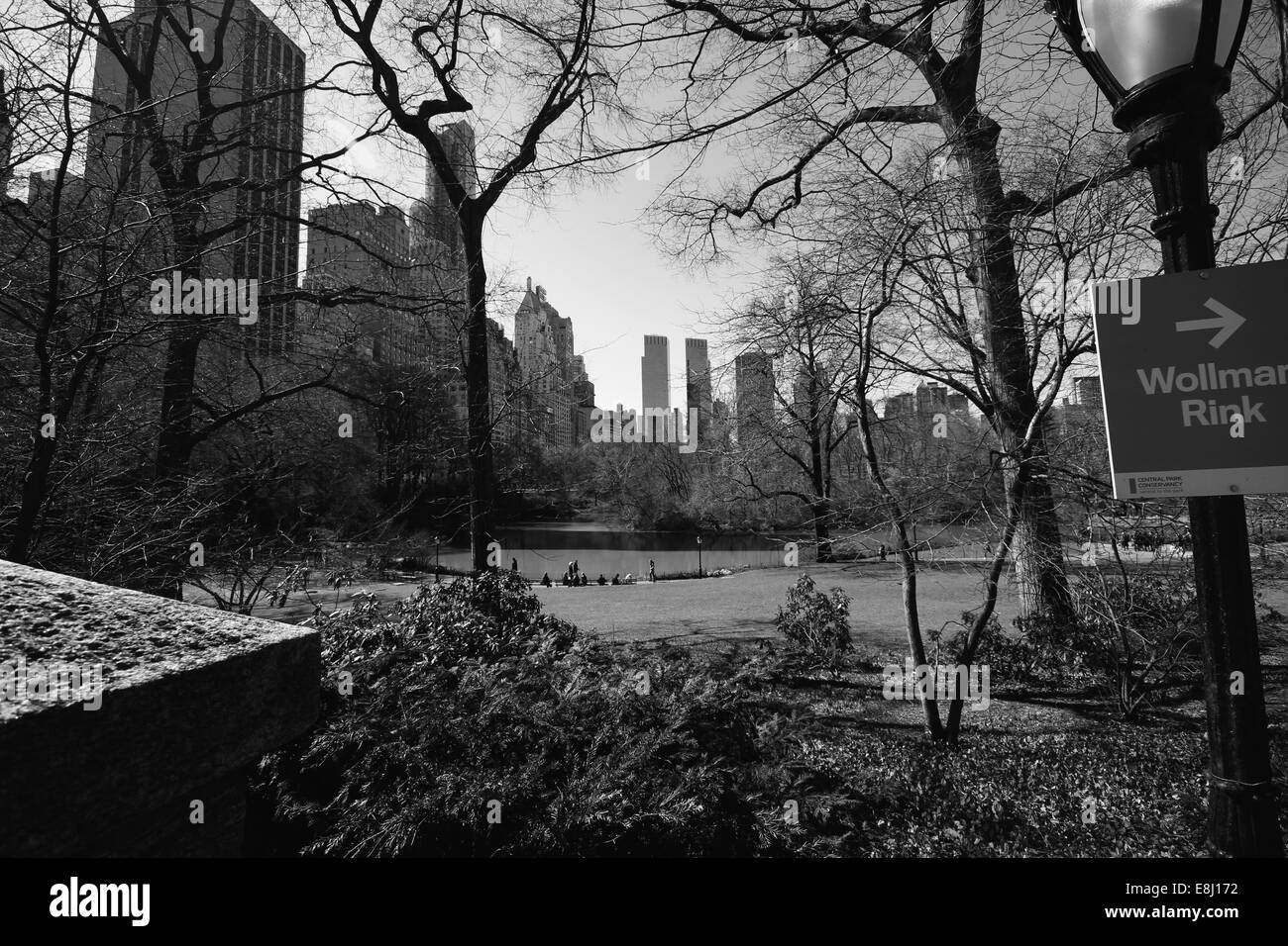 Étang Central Park Banque D'Images