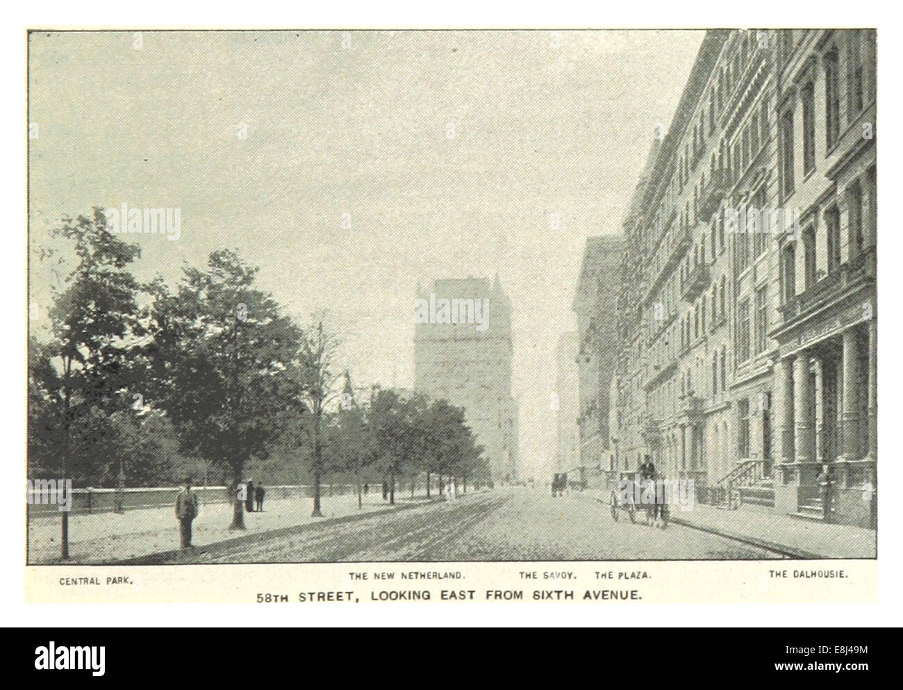 (King1893NYC) pg111 58e Rue, à l'EST À PARTIR DE LA SIXIÈME AVENUE Banque D'Images