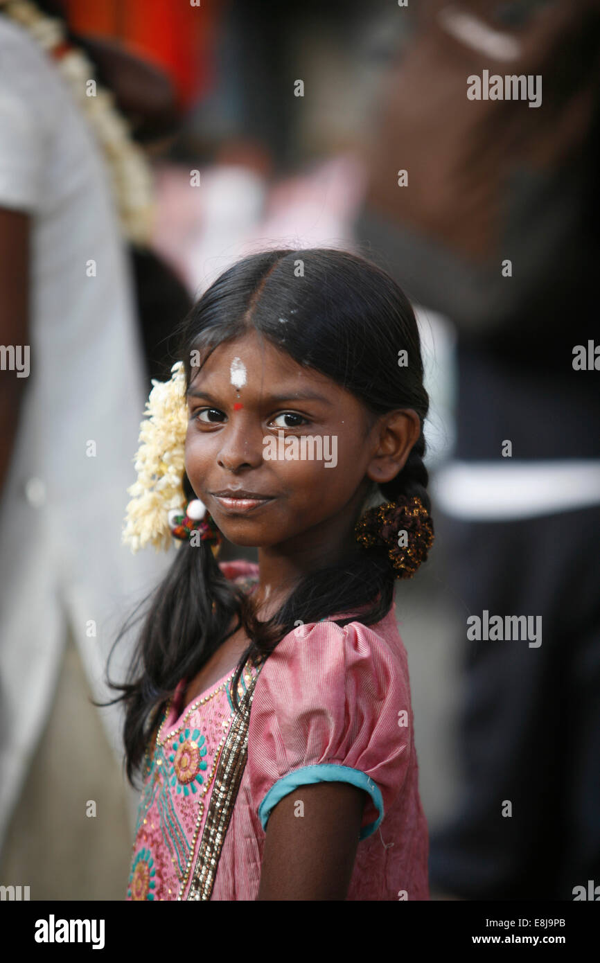 Fille indienne. Banque D'Images