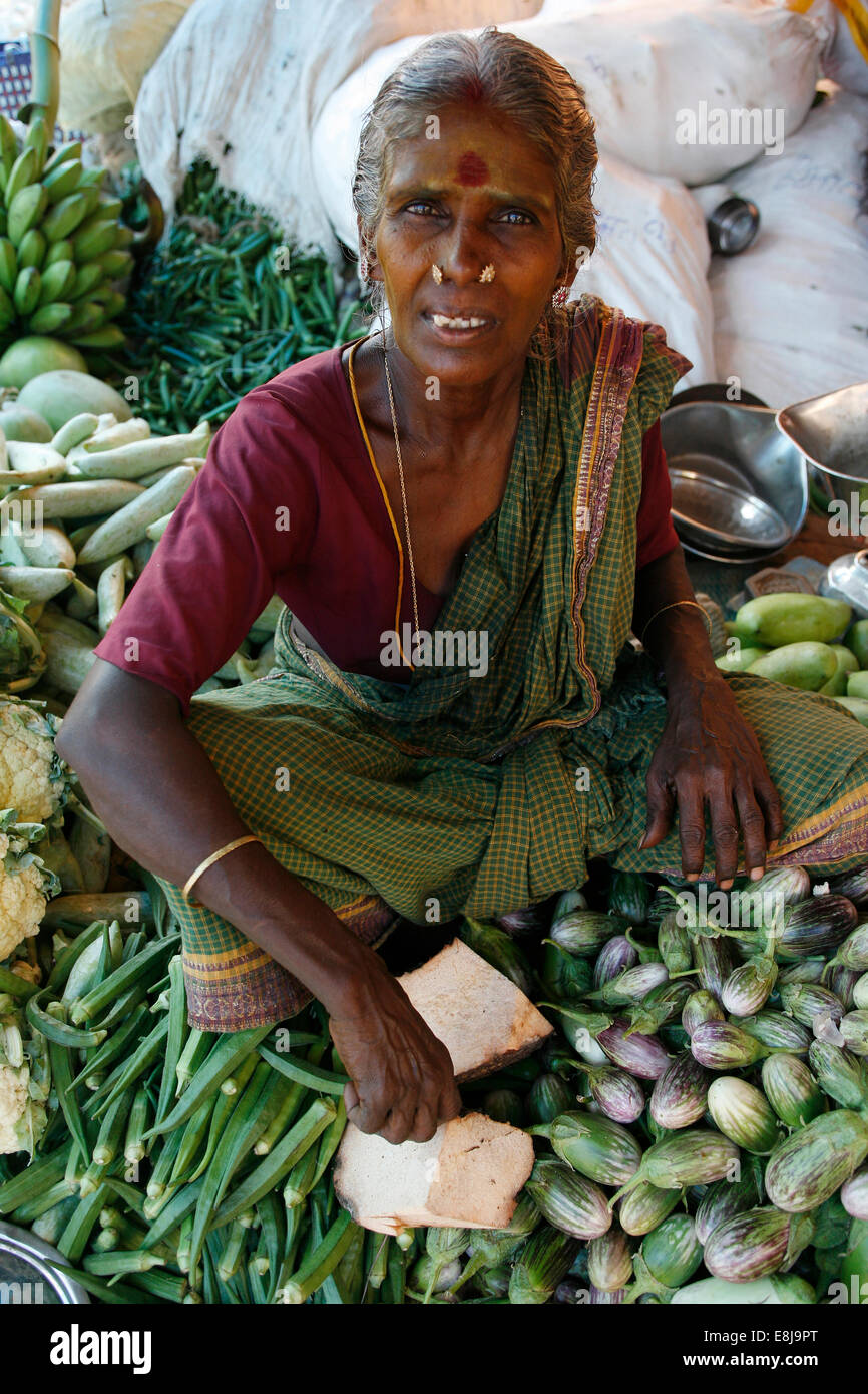 Marché rural. Banque D'Images