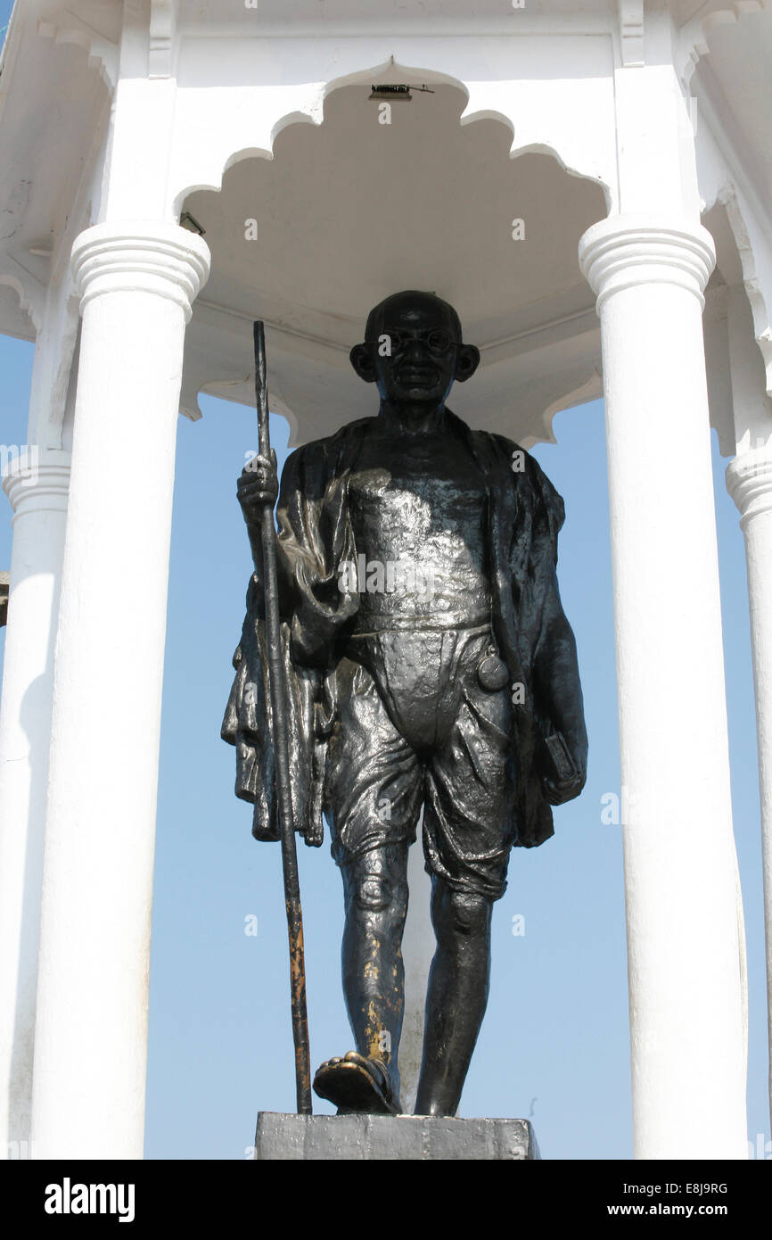 Statue de Gandhi. Banque D'Images