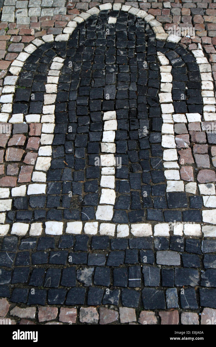 Symbole de la légendaire 'Golem' créé par le rabbin Loew. Prague. Banque D'Images