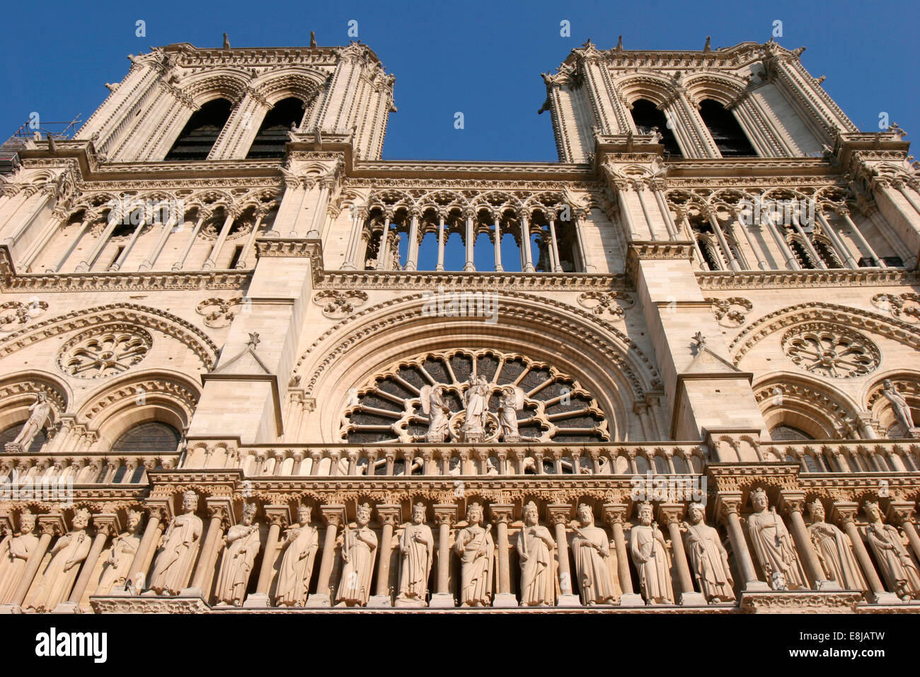 La cathédrale Notre Dame de Paris Banque D'Images