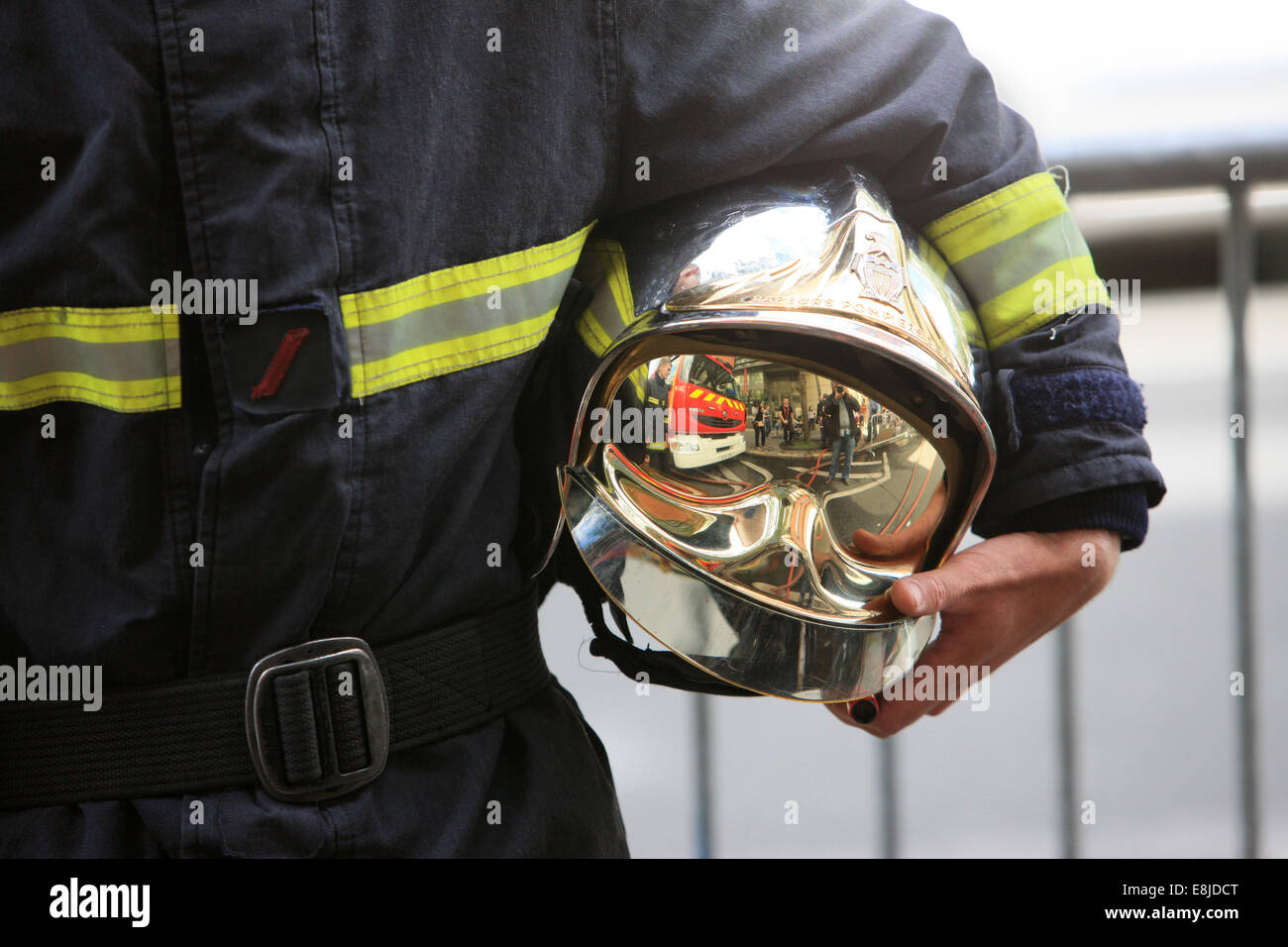 Journées portes ouvertes pour les pompiers. Banque D'Images