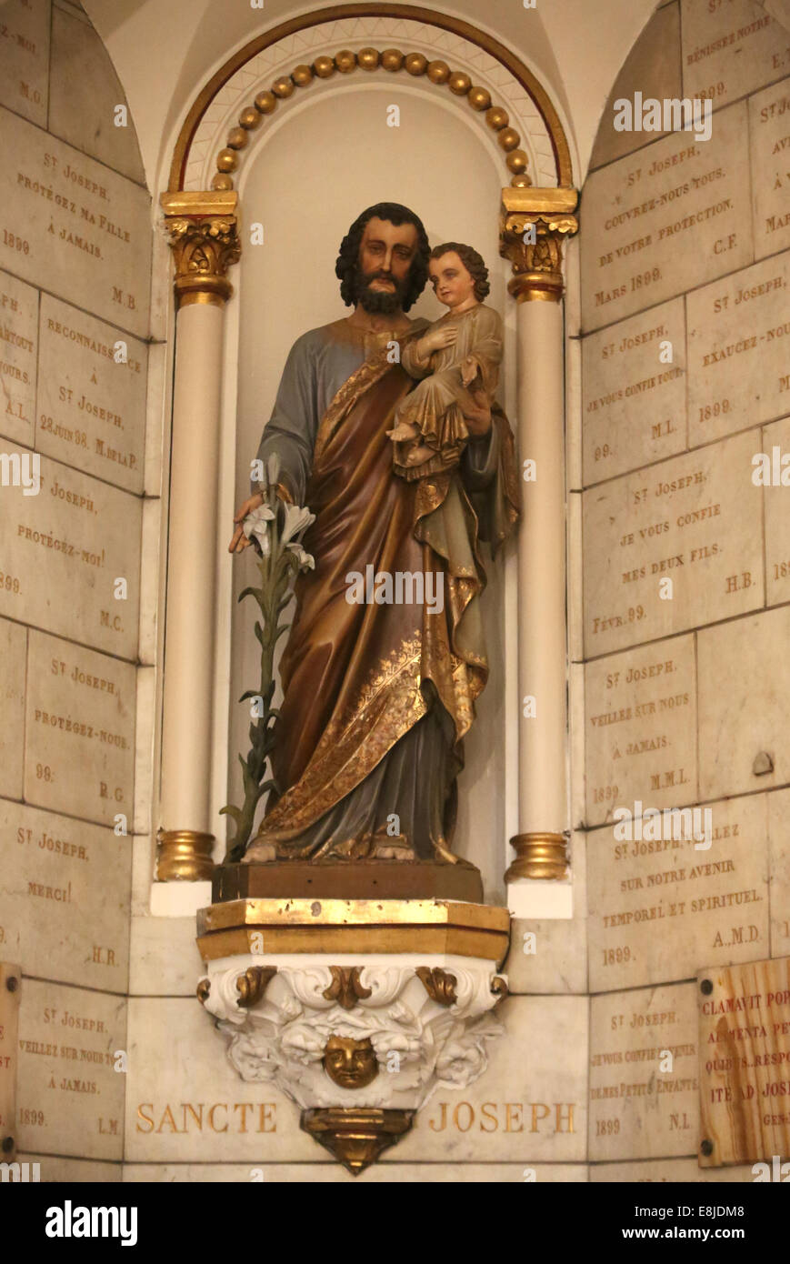 Église Saint Sacrement. La chapelle St Joseph Banque D'Images