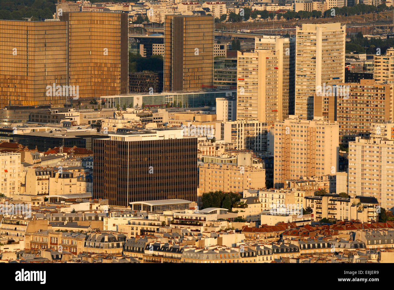 La ville de Paris. 13ème arrondissement. Banque D'Images