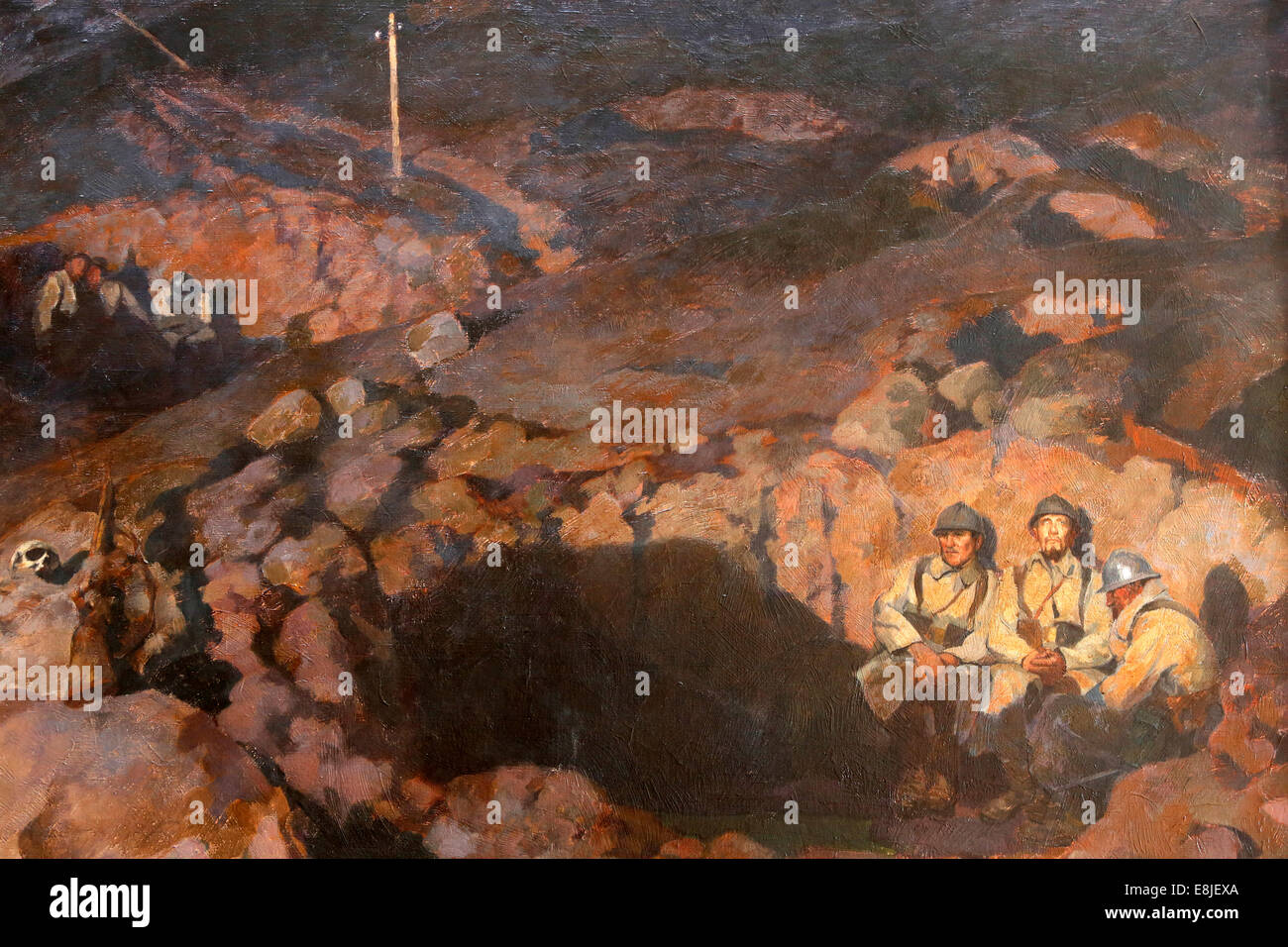 La Première Guerre mondiale, la peinture à l'Historial de la grande