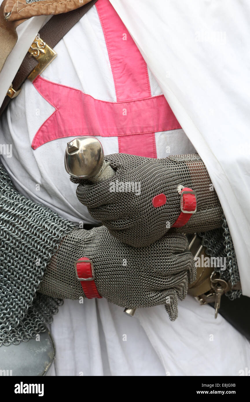 La fête médiévale de Provins. Templier. Banque D'Images