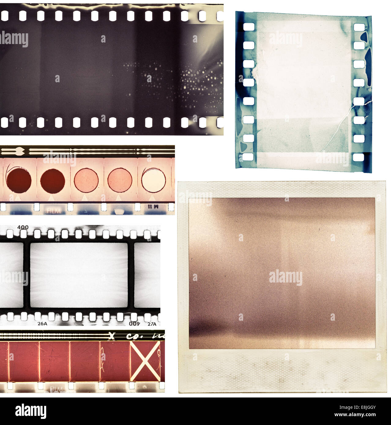 Textures de film Banque D'Images