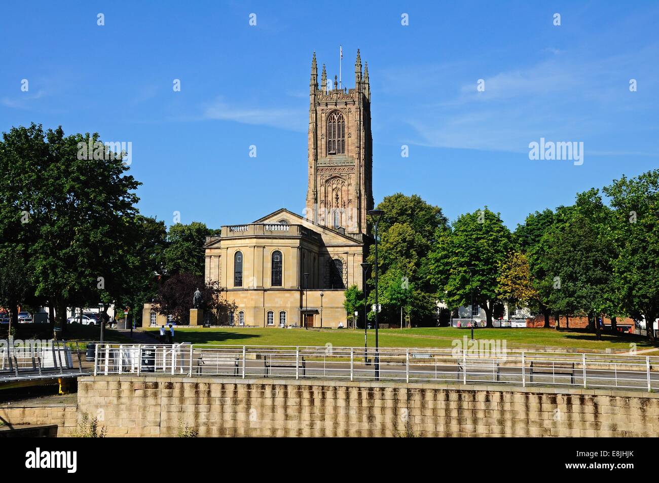 La cathédrale de Tous les Saints, Derby, Derbyshire, Angleterre, Royaume-Uni, Europe de l'Ouest. Banque D'Images