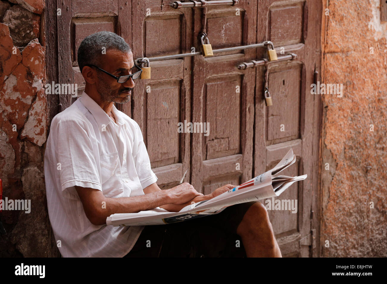 La médina (vieille ville). Banque D'Images