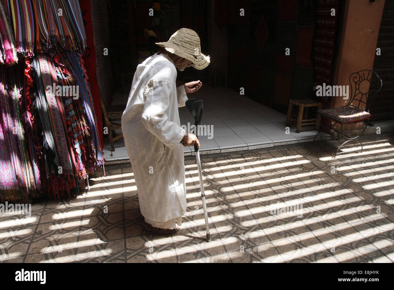 Vieille femme marocaine. Banque D'Images